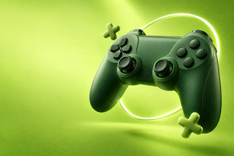 Controle verde PlayGG